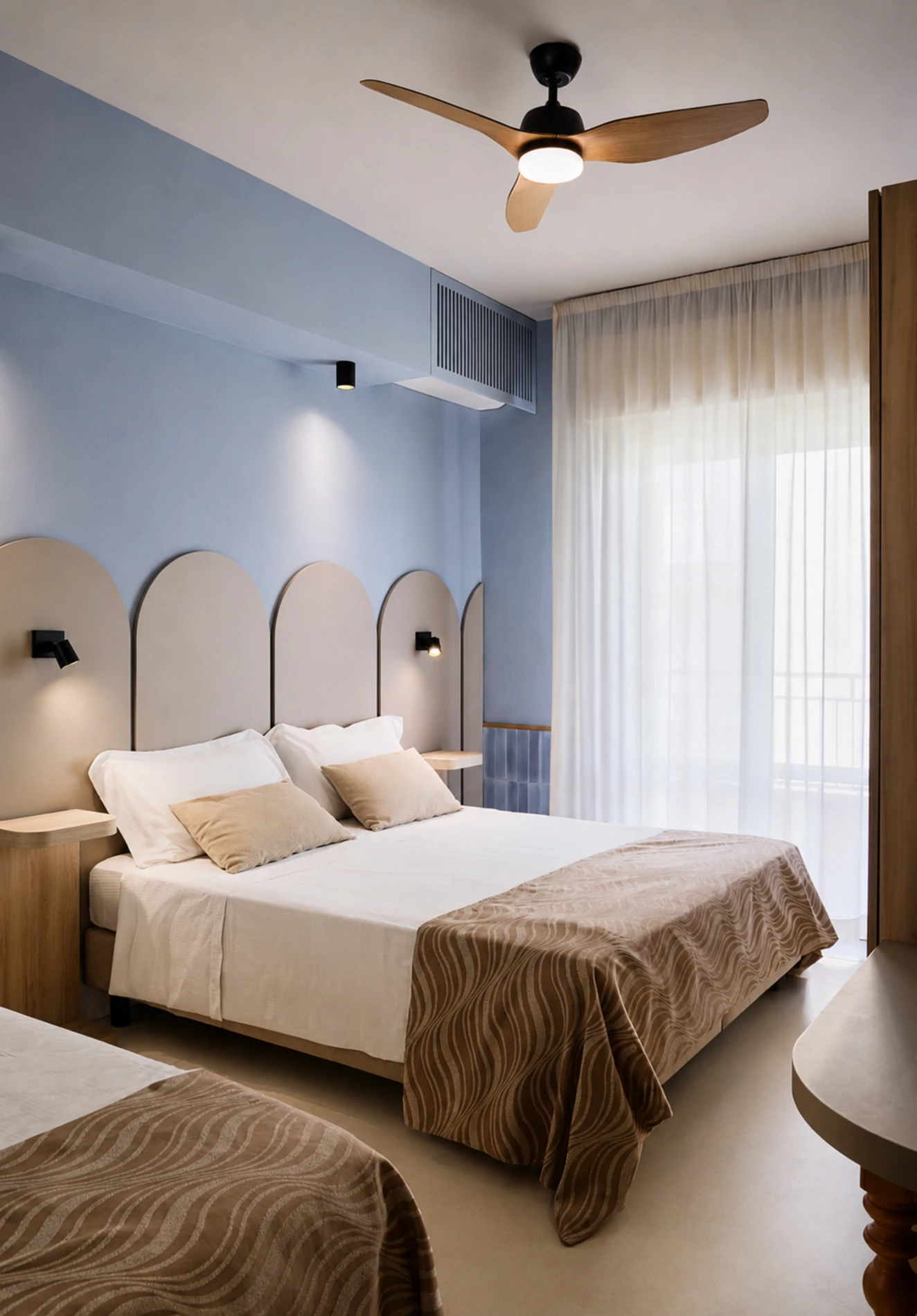 Custom-made furnishings for hotel rooms